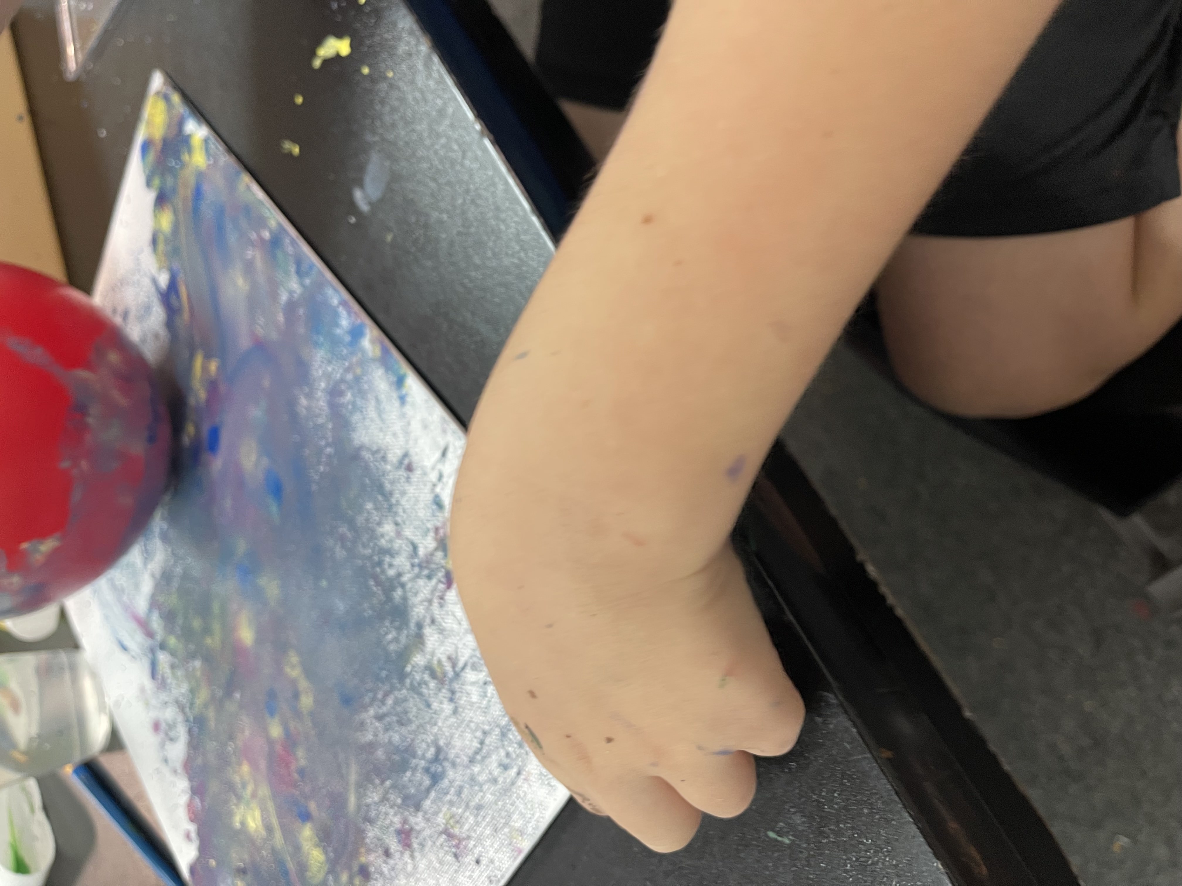 Hands-on art project in progress